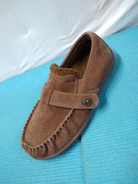 REVITALIGN Orthotic Cozy Suede Women's Moccasin Slippers - 9B
